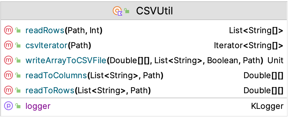 CSVUtil Class