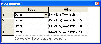 READWRITE assignments module using arrays