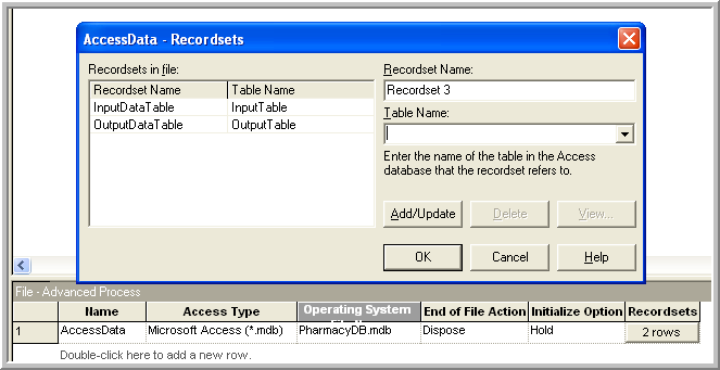 Read and write logic for Access example