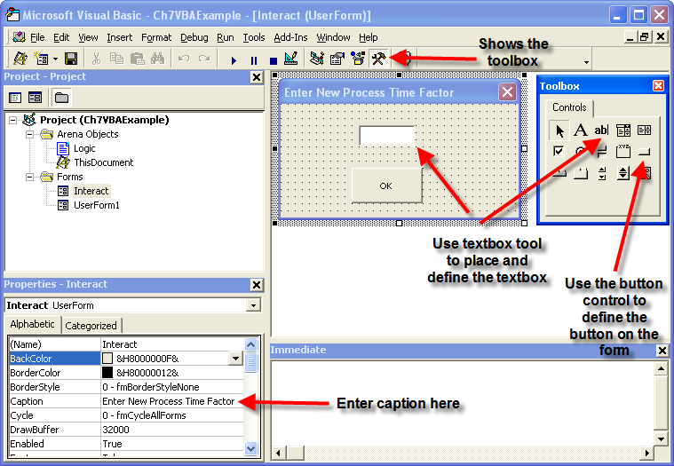 Building the Interact form