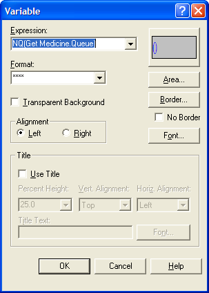 Variable animation dialog