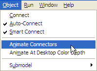Disabling connector animation