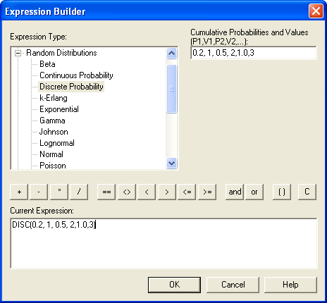 Using the expression builder