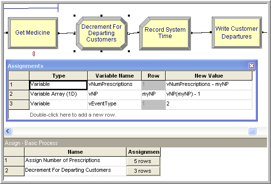 Updating variables after service