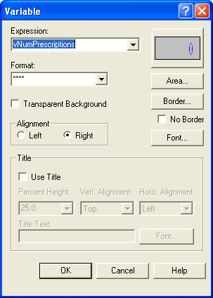 Animate variable dialog